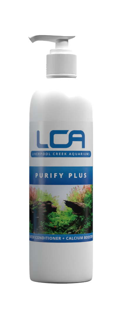 LCA Purify Plus bottle for aquarium on a white background