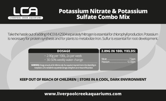 LCA Liverpool Creek Aquariums Potassium nitrate / Potassium sulphate Combo Mix