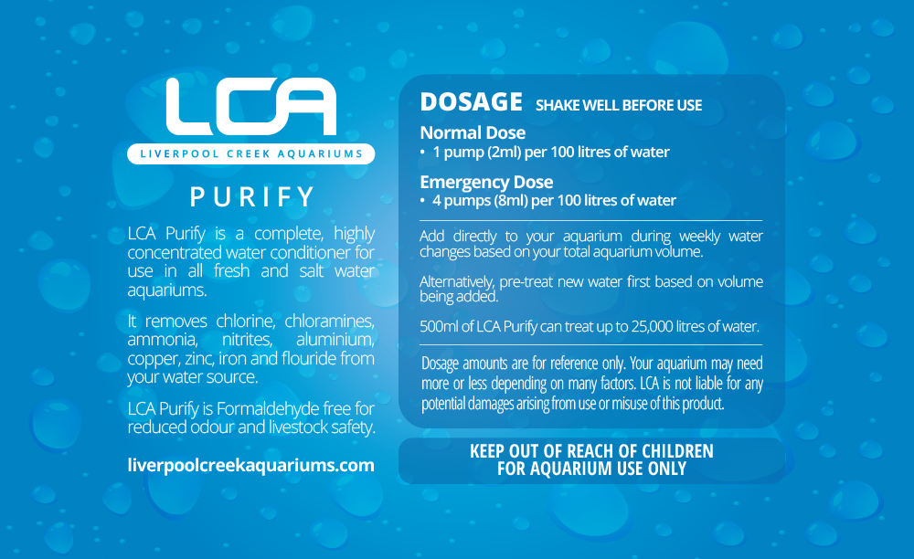 LCA Liverpool Creek Aquariums Purify Aquarium Water Treatment