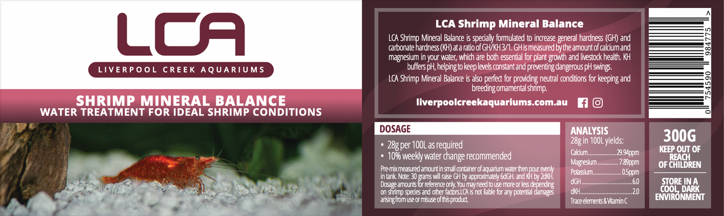 Shrimp Mineral Balance (GH+/Kh+ Dry Mix)